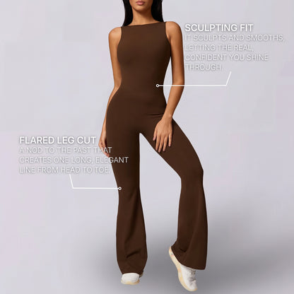 Peakform Sleeveless Jumpsuit Tummy Control & Butt Lifting Activewear
